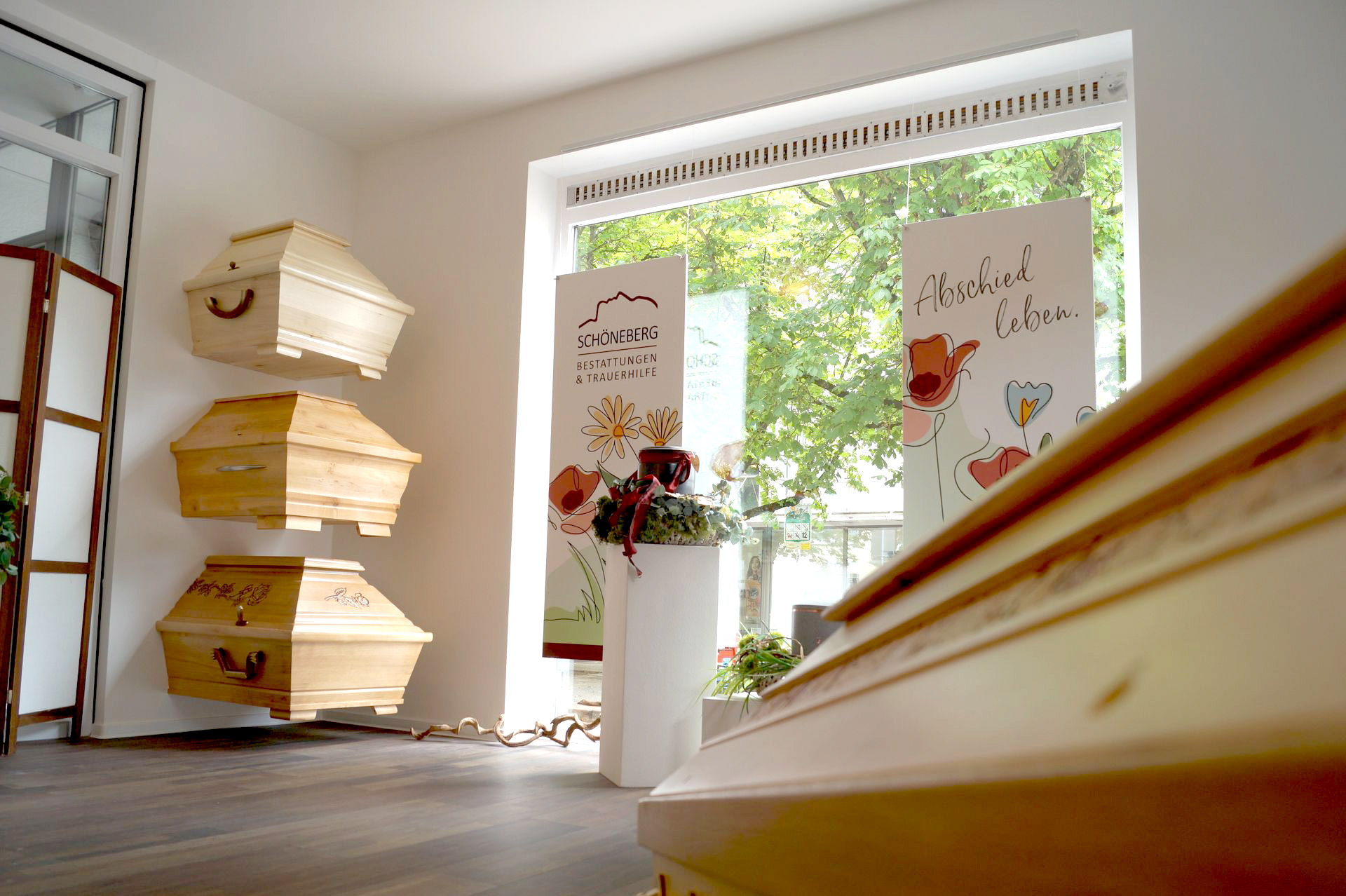 Innenansicht Filiale Bestatter Sinsheim